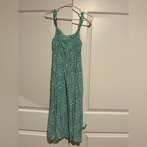 Pink Lily dress. Only worn once. Light blue with white dots.